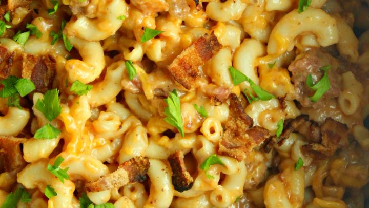 Bacon Cheeseburger Pasta | Reciperience