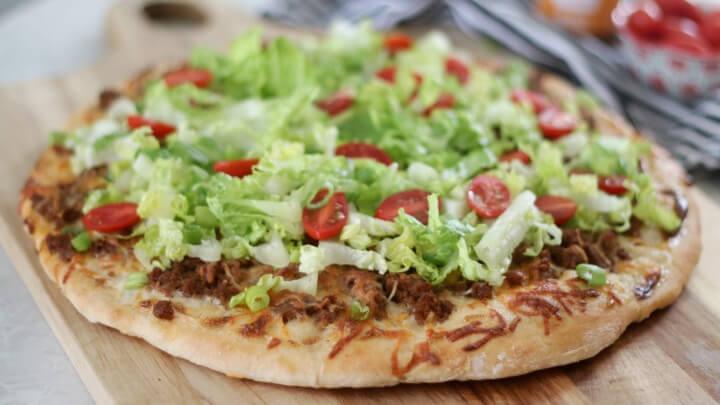 Homemade Taco Pizza